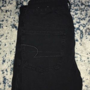 Black American Eagle AEO knit jean legging